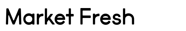 Market Fresh font preview